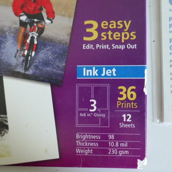 vintage Y2K glossy photo paper 4x6 prints 41 prints total for inkjet printer - Picture 2 of 3